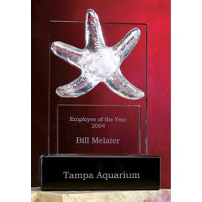 Glass Star Fish Award (6"x10")