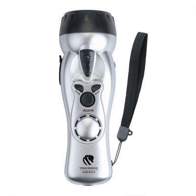 Emergency Flashlight w/Radio & Charger