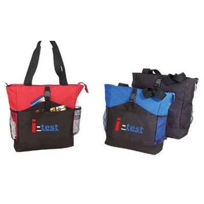 Deluxe Zipper Tote Bag (18"x15 1/2")