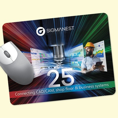 Vynex® Heavy Duty 7"x9"x1/8" Hard Surface Mouse Pad