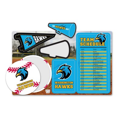 Repositionable Circle Spirit Card (8-3/8"x5-3/8")