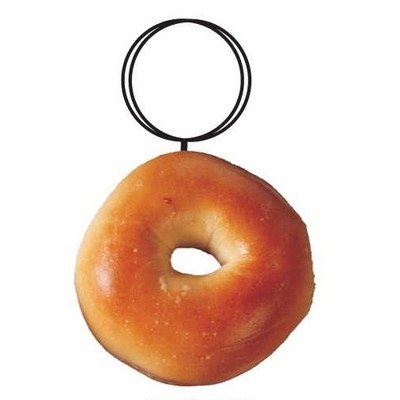 Round Bagel Executive Key Chain w/Mirrored Back (10 Square Inch)