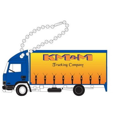 Commercial Truck Promotional Key Chain w/ Black Back (10 Square Inch)