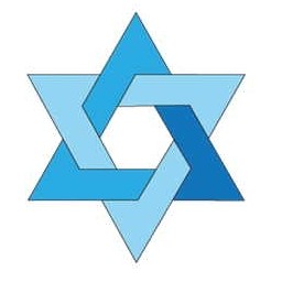 Star Of David Executive Magnet w/ Full Magnetic Back (10 Square Inch)