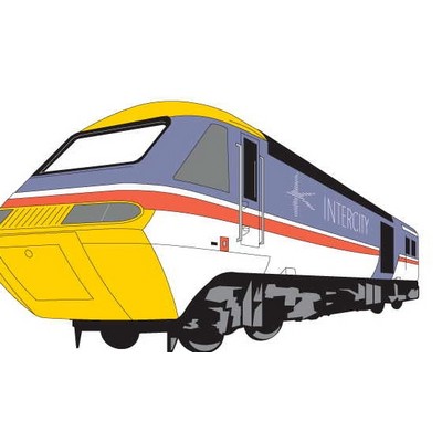 Modern Train Maxi Magnet (2 Square Inch)
