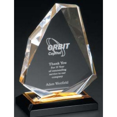 Gold Diamond Jewel Award w/ Reflective Base