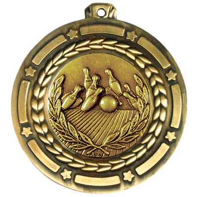 Stock Star Struck Medal (Bowling) 3 1/2"