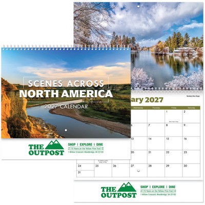 Scenes America Wall Cal Spiral