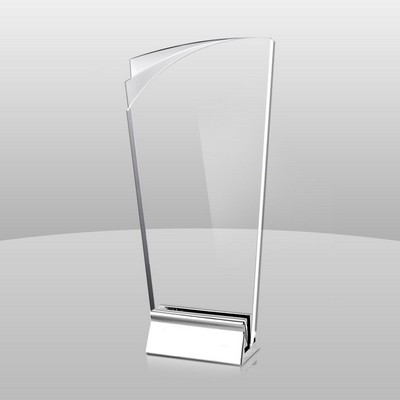 Chrome Metal Base Award (8"x5"x2")