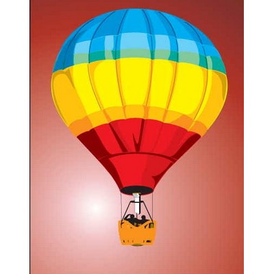 Hot Air Balloon Metal Photo Magnet (2 1/2"x2 1/2")