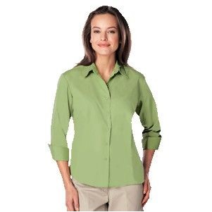 Ladies ¾-Sleeve Superblend™ Poplin Shirt