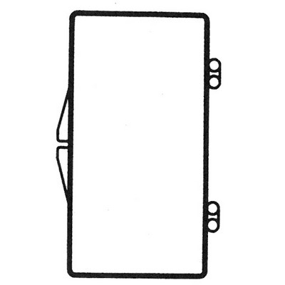 Rigid Clear Hinged Plastic Box (2 7/8"x1 3/16"x1 1/4")