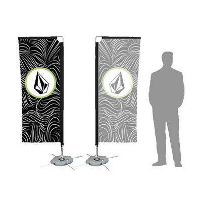 7' Banner Flag w/ Single Sided Printing