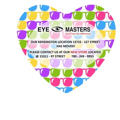 6"x 5-1/2" Washoe Heart Recycled RPET Full Color Import Air Ship Microfiber Cloth & Screen Cleaner