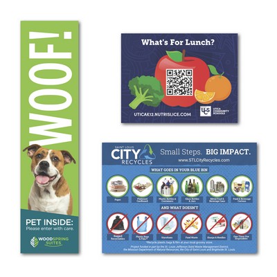 Square Corner Flat Flexible Magnet up to 18 Sq In