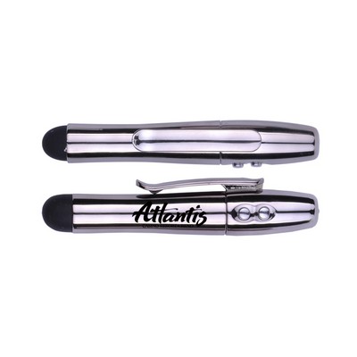 3" 1 LED Flashlight Laser Pointer/Stylus Combo
