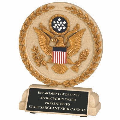 U.S. Seal Stone Resin Trophy (5 ½" x 4 ½")