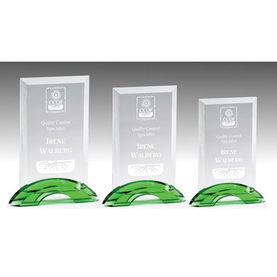 Morelia Emerald Green Optic Crystal Award (4½"x 7¼")