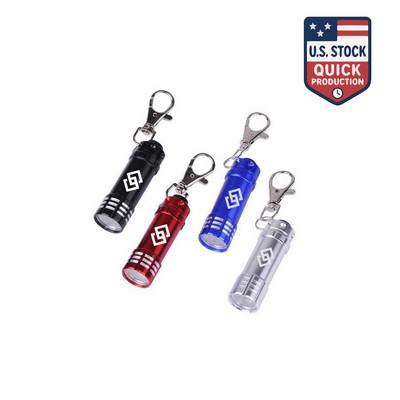 3 LED Aluminum Key Chain Flashlight