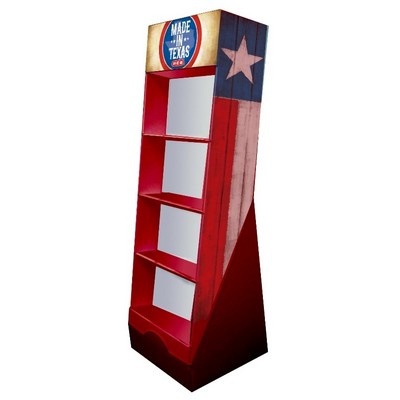 4 Tiered Recyclable Display 25"L x 67"H x 27.5"D