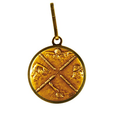 Zipper Pull with 1" Event- Swimming Styles Male