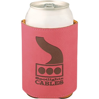 Leatherette Beverage Holder (Pink)