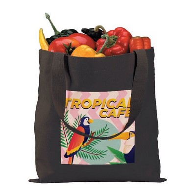12 oz. Heavy Econo Black Cotton Tote