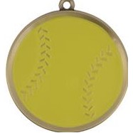 Softball Mega Medal - 2-1/4"