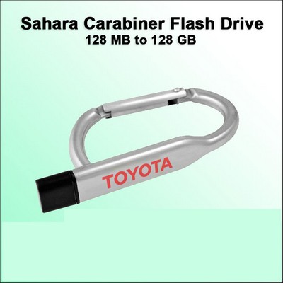 Sahara Carabiner Flash Drive - 256 MB Memory