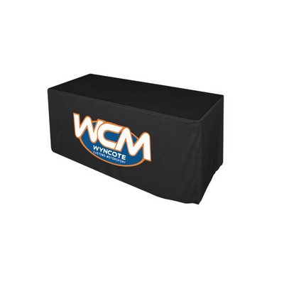 4' 4-Sided With Zipper Back Fitted Table Cover