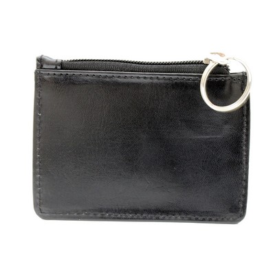 Ashlin® Designer Bradstreet Midnight Black Vegan Leather Mini Anything Pouch