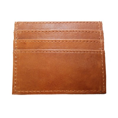 Ashlin® Designer Lorello British Tan RFID Blocking Card Caddy