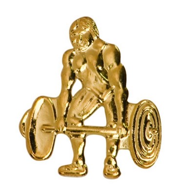 Weightlifter Lapel Pin