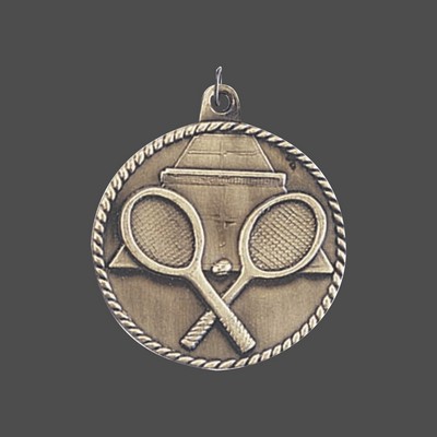Gold Tennis Medal (2")