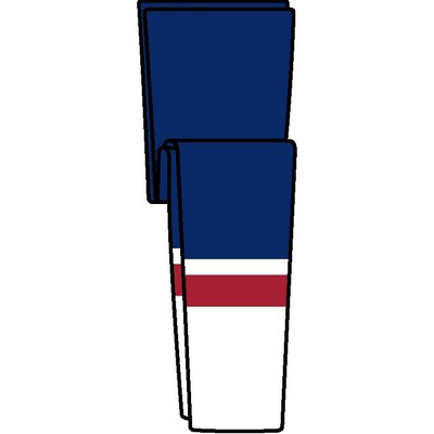 Washington Pro Series Navy Blue & White Socks w/Red Stripe