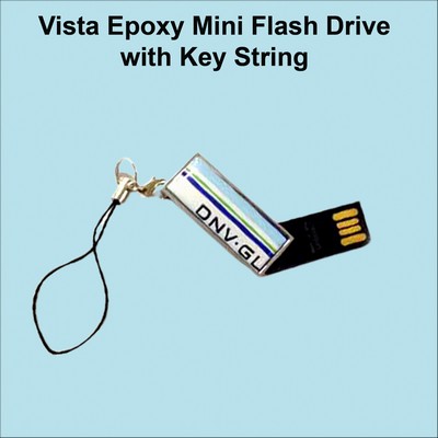 Vista Epoxy Mini Metal Flash Drive - 256 MB