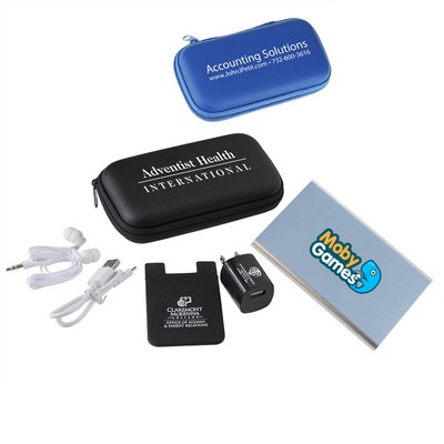 Madison 6 Piece 4000mAh Phone Gift Set (Black)