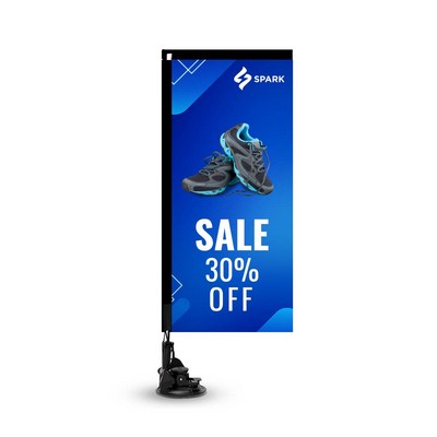 Suction Cup Flags - Rectangle Double Sided Package (9.06'' x 20.47'')