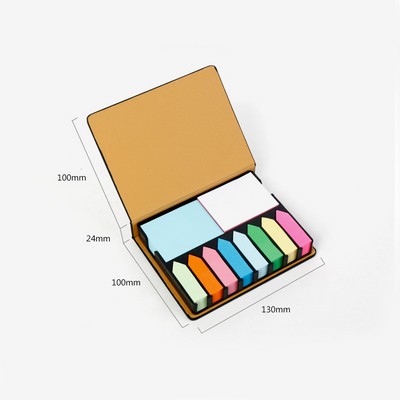 PU Cover Promotional Sticky Notes Memo Set