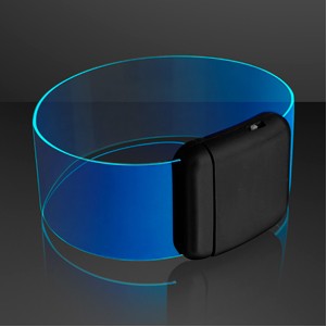 Cosmic Blue LED Magnetic Clasp Bracelets - BLANK