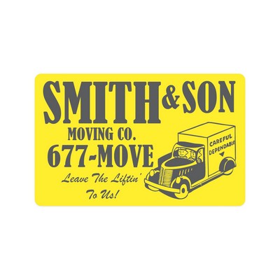 Die Cut Roll Label | Rectangle | 2 1/2" x 4 | White Matte or Yellow Gloss Papers