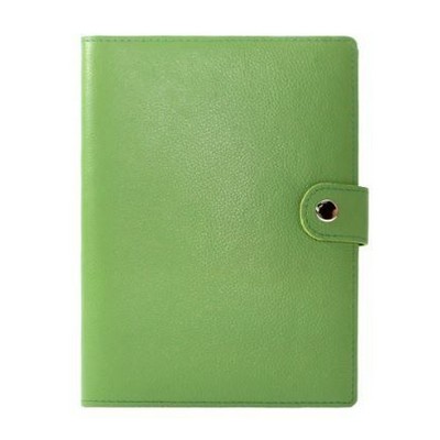 Ashlin® Designer Porchia Lime Green Medium Leather Journal w/Snap Closure