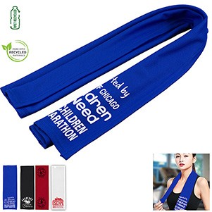 "THE DENALI RAINIER XTRA" -12" W X 36" H Recycled RPET Cooling Towel