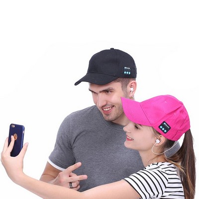 Wireless Music Baseball Cap w/Headphone