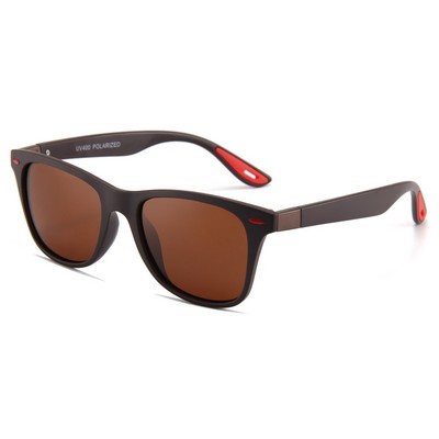 Recycled Sunglasses - Brown Lenses - Black Frames