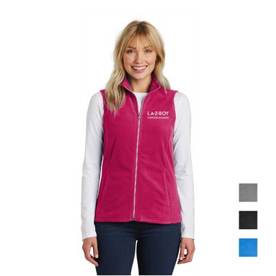 Port Authority® Women's Microfleece Embroidered Vest