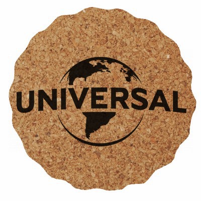 Cork Coaster, 3.625" Scalloped