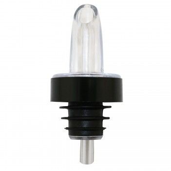 Crystal Fast Flow Pourer w/Black Collar