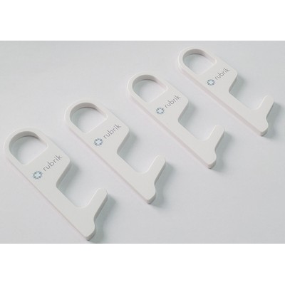 Acrylic Handheld Non-Contact Door Opener & Hygiene Hook Keychain