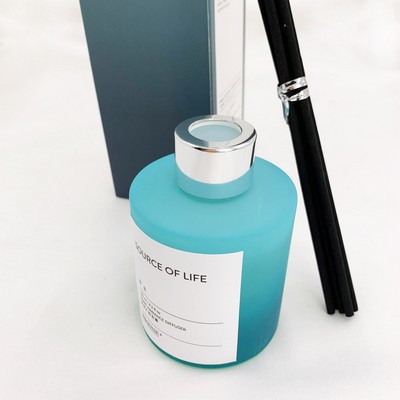 120ml 4.2oz 6pcs Fiber Sticks Home Ambiance Reed Diffuser In Glass Jar